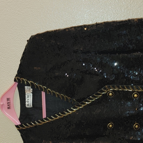 Black tie dressy elegant jacket/pant set - Picture 2 of 13